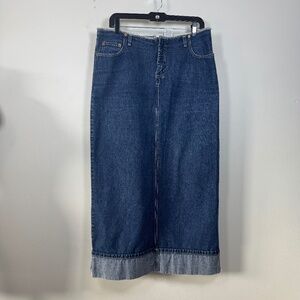 Vintage x Manager Canada Denim Maxi Skirt size 33